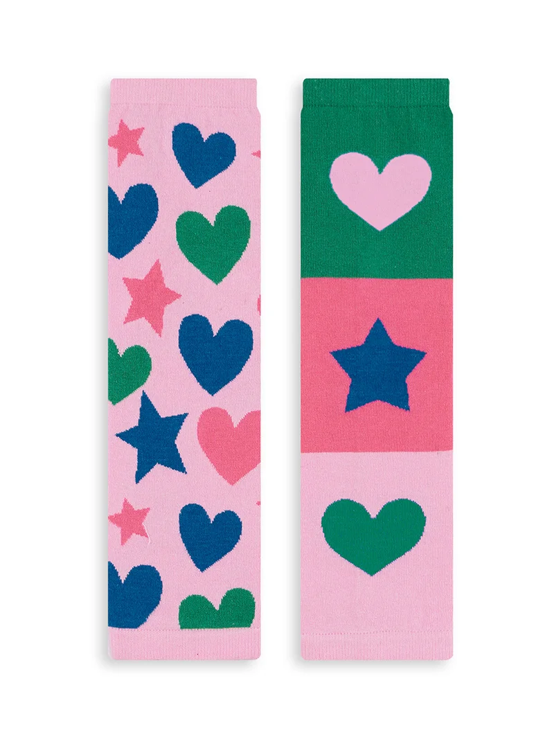 Denokids Star Hearts Girl Gaiters
